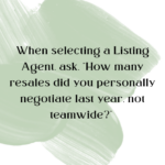 You Ask, We Answer, Selecting a Listing Agent